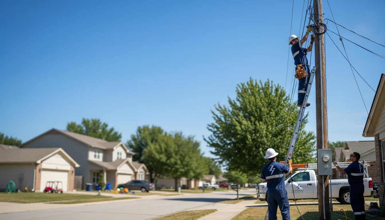 Residential electrician providing installation services in Louisburg, KS